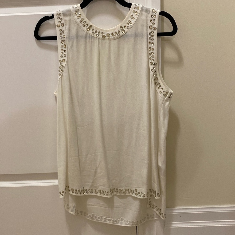 Michael Kors 100% viscose sleeveless blouse